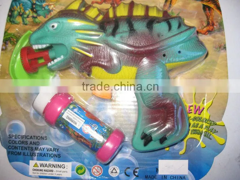 dinosaur model Plastic Bubble Gun For Kids
