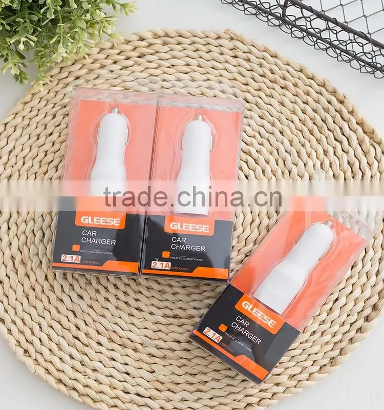 Super Dual portable Quick Car Phone charger Travel Charger Rapid Car Charger Auto Adapter Mobile phones accessories