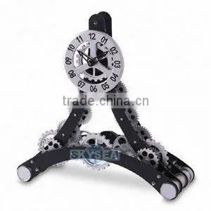 La Tour Eiffel Shape Gear Clock , Decorative Modern Clock, table clock