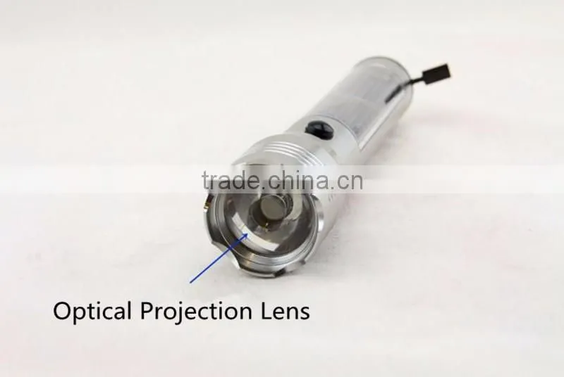 Colorful Box-2016 New Solar Aluminium Alloy Flexiable LED Flashlight Electronic Waterproof Torch