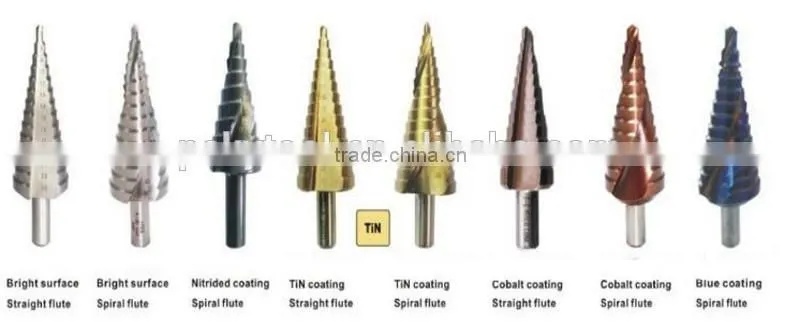 Three Sided Shank HSS Step Drill Bit