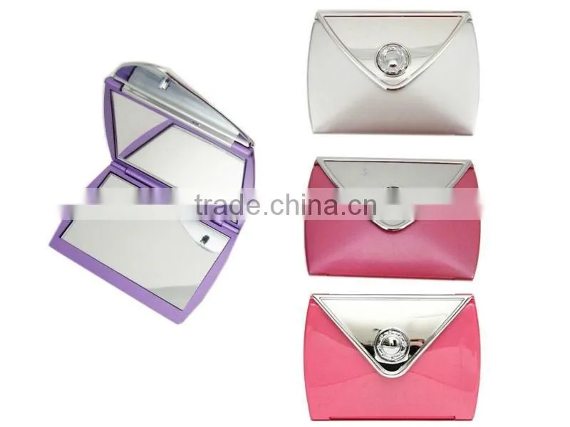 Purse pocket mirror double sided