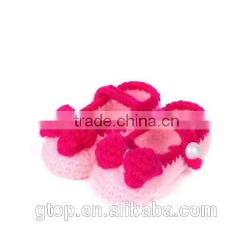 Wholesale Baby Handmade Crochet Shoes Supplier for 1-10 months old S-0010