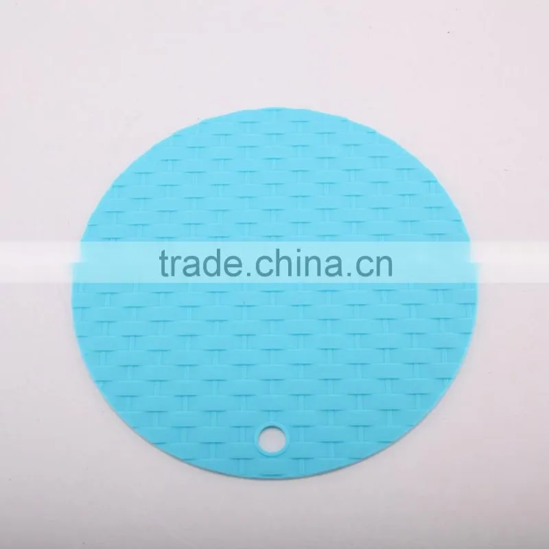 Slip heat resistant kitchen silicon mats/pot holder/food grade silicone pot holder
