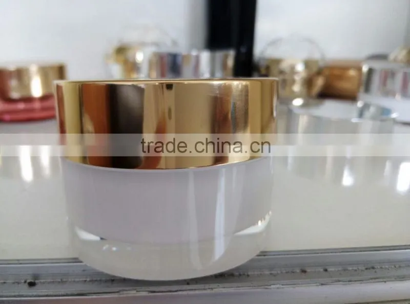 New Arrival Aluminum Cover 15g 30g 50g Plastic Acrylic Cosmetic Jar