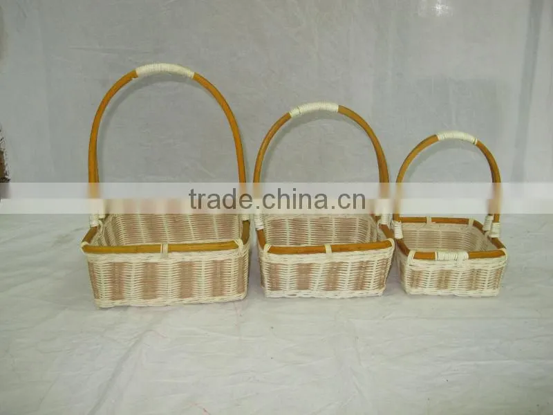 2015 New Product Rectangle Water Hyacinth Basket for Home Decoration and Furniture
