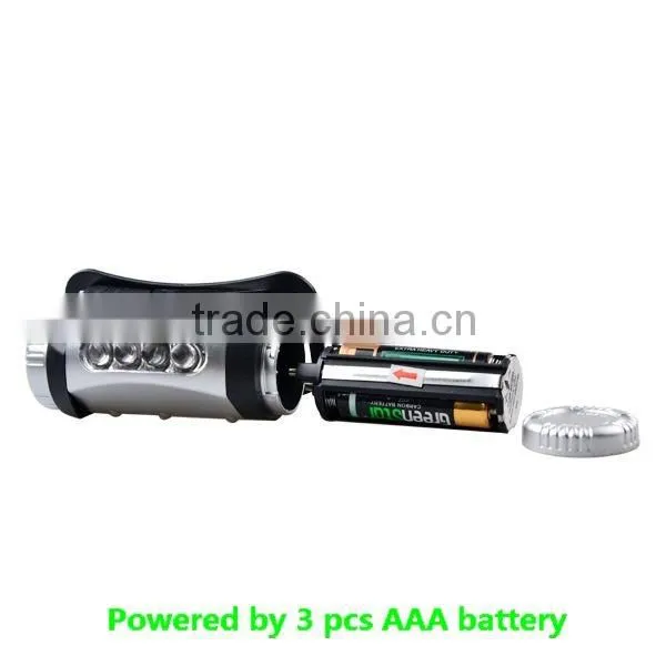 Plastic Body Running Activity LED Light Headlamp With 4 LEDs