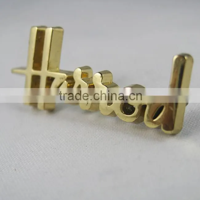 3d metal letter logo