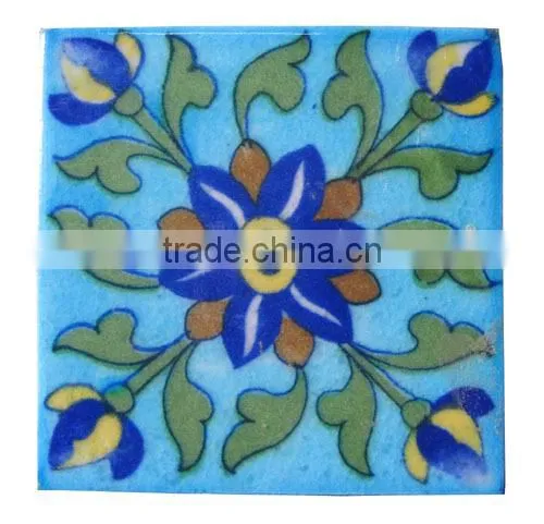 Amazingly Crafted Handmade Blue Pottery Tiles