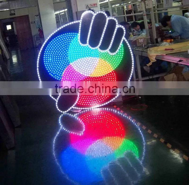 New IP67 9mm 5V 12V single color led pixel for outdoor led sign lights