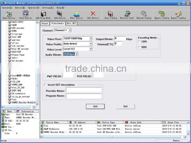 SC-4204 4 HD 1080P H264 Encoder to DVB-C RF Modulator / h264 rf modulator