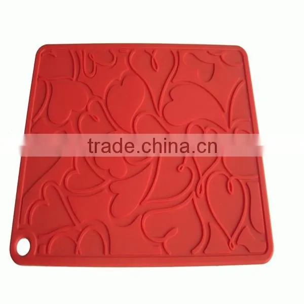 Cute silicone cup mat, coffee cup mat,silicone table mat ,silicone heat resistant mat