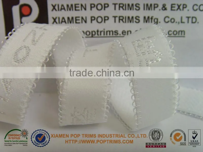 Custom jacquard elastic webbing for underwear