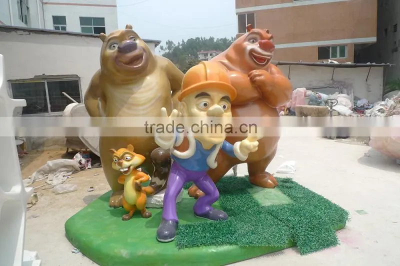 Custom made fiberglass cartoon sculpture