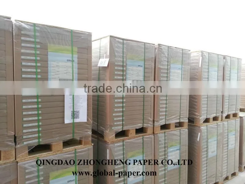 Uncoated 80gsm Woodfree Offset Printing Paper