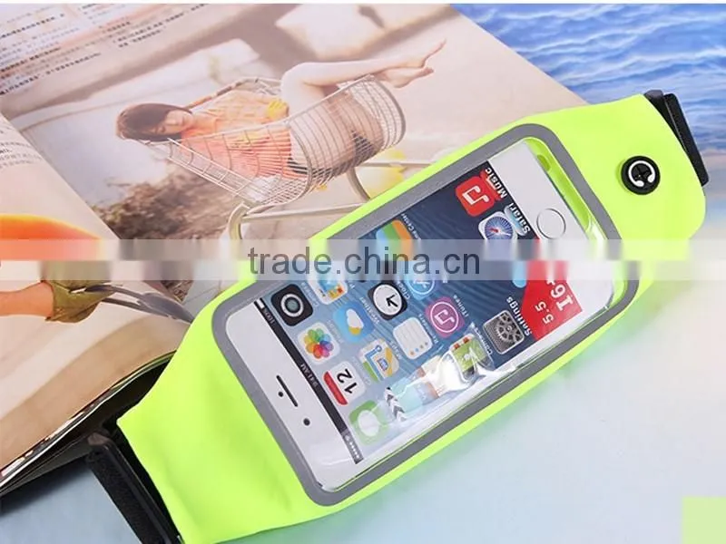 Multifunctional waterproof waist belt bag capable of touch screen belt bag