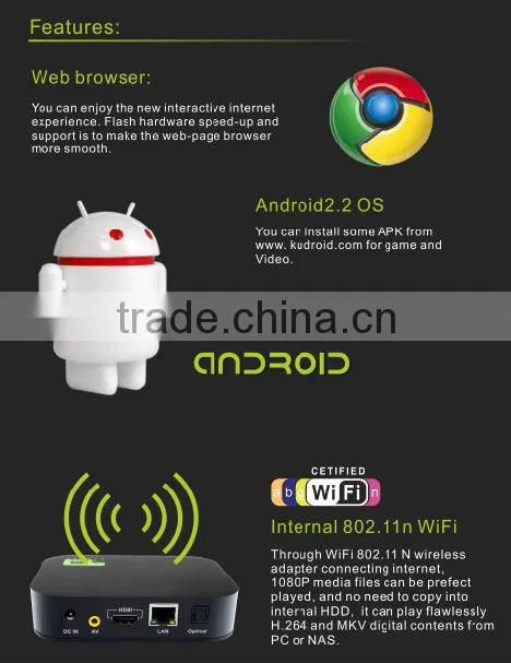 Hot selling dual core cpu XBMC playstore pre-installed 3D 1080p google chrome cast hdmi streaming media player