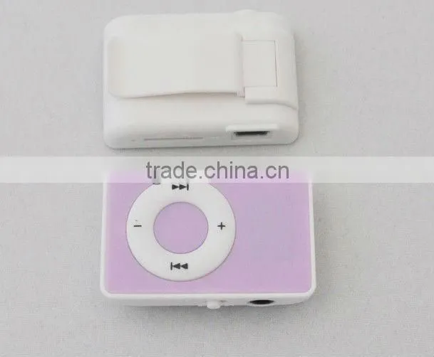 Professional Factory Distribution TF Card Mp3 Player Fashion Clip Mp3