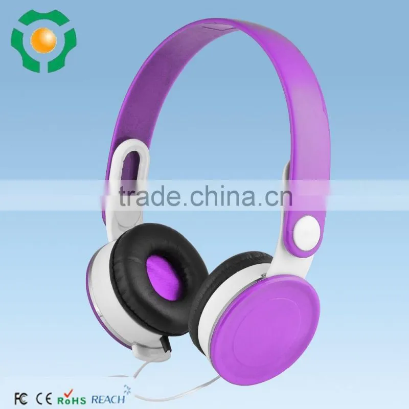 New Mold Over Head Headphone, Stereo Colorful Headphones