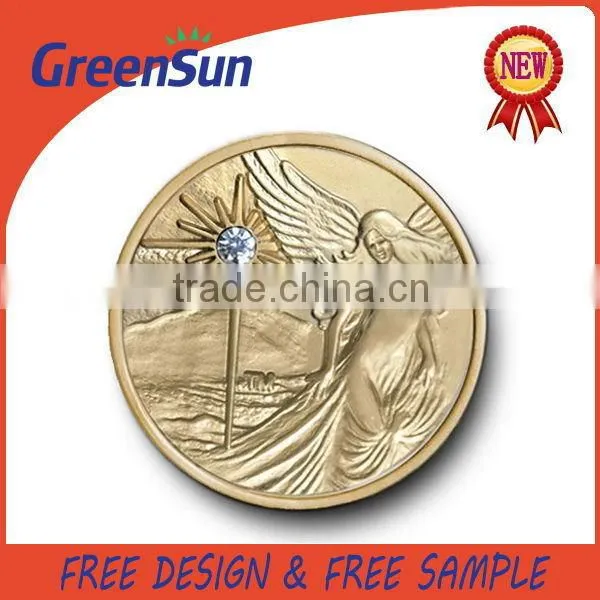 Competitive price durable 50th gold challenge coin