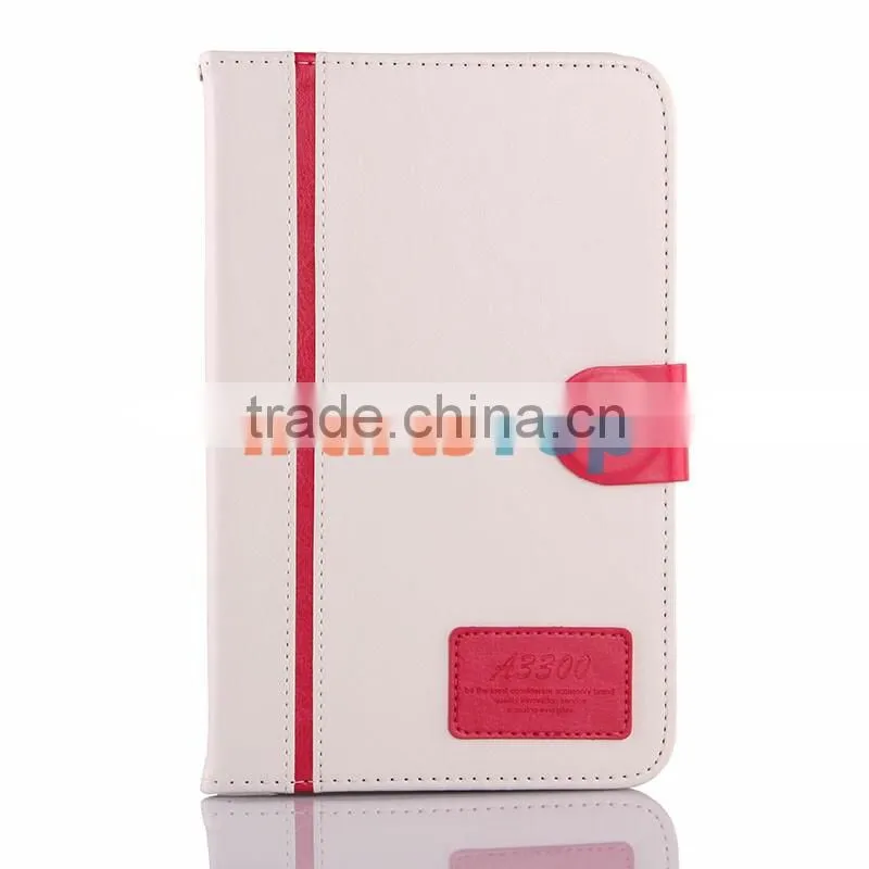 Wholesale Colored Leather Case For Lenovo IdeaTab A3300 A7-30 Flip Cover TPU Protective Case