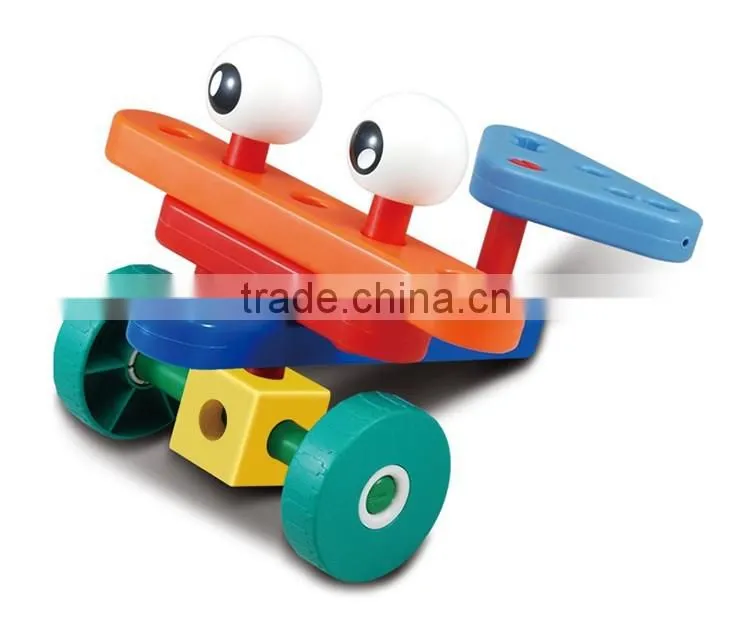 43PCS assembling plastic connecting toys blocks