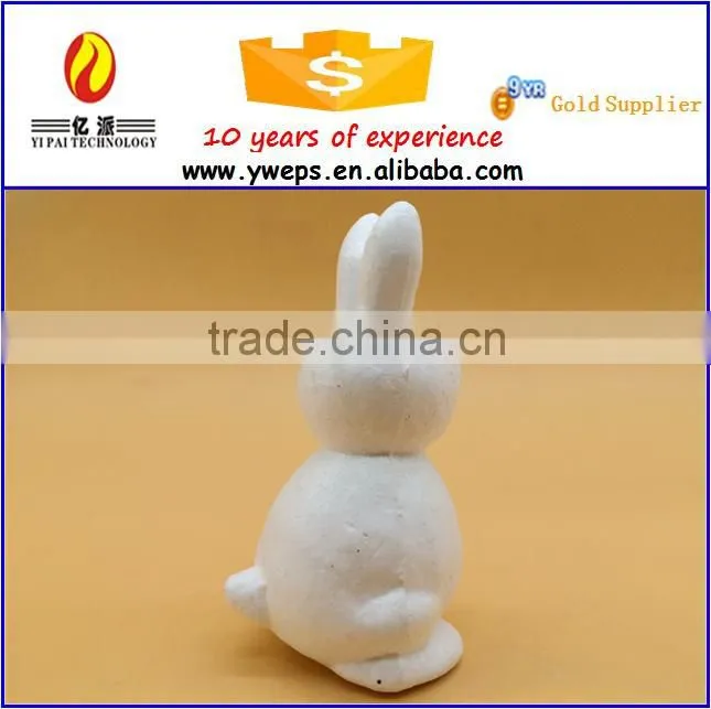 Mini easter bunny decoration/plastic easter rabbit/styrofoam animal model