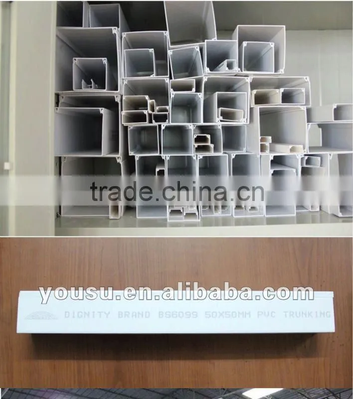 25X16mm diametre Thickness 0.68mm pvc conduit trunking