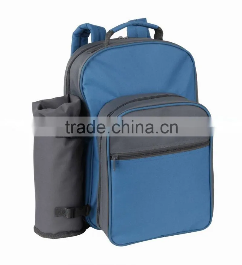 One Detachable Insulated Bottle Holder Backpack Picnic Bag