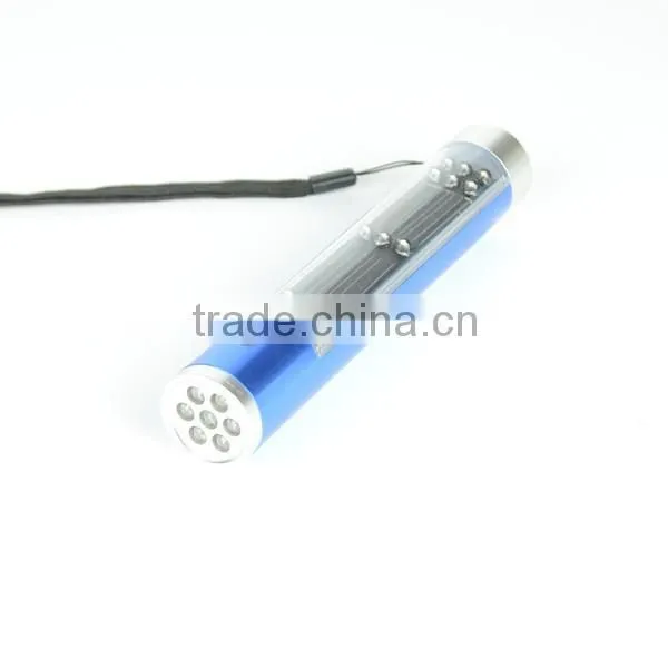 High Power Camping LED flashlight rechargeable battery solar flashlight