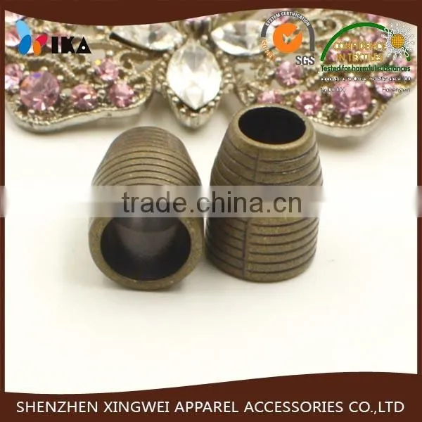 special design antique bronze cord end for decoration