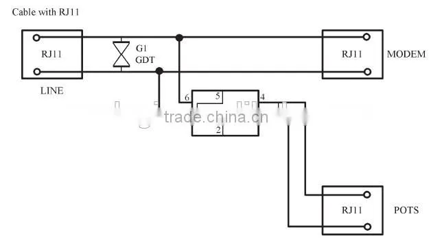 adsl splitter,adsl filter ADSL2+ over POTS with CPE Splitter