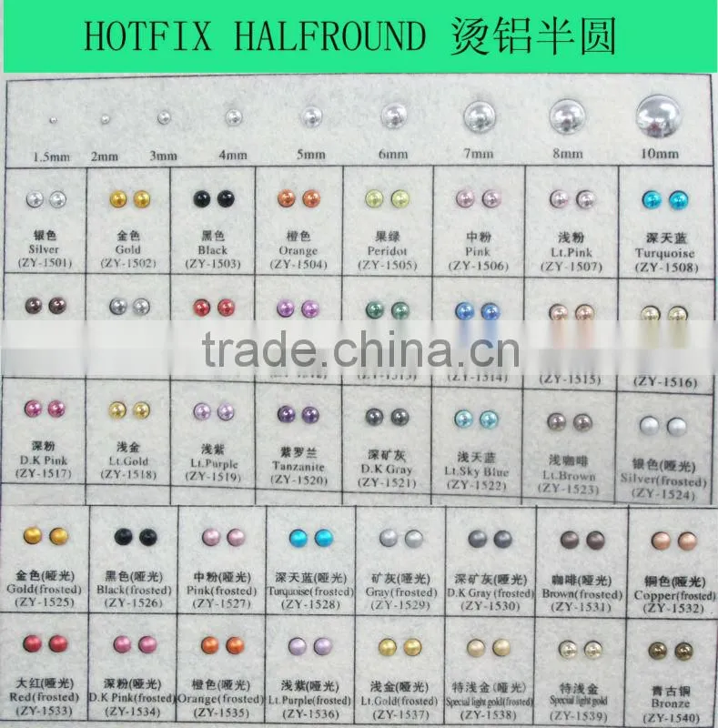 hotfix half round dome neon color hot fix dome studs hot fix rhinestuds