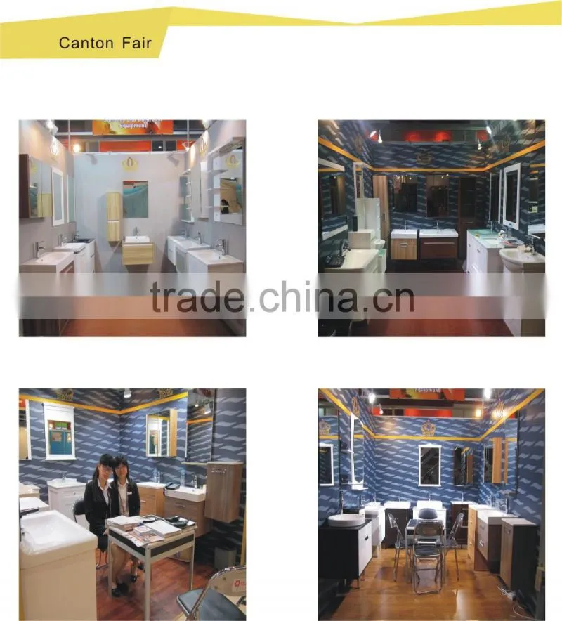 modern mdf waterproof bathroom double sink vanity RA309