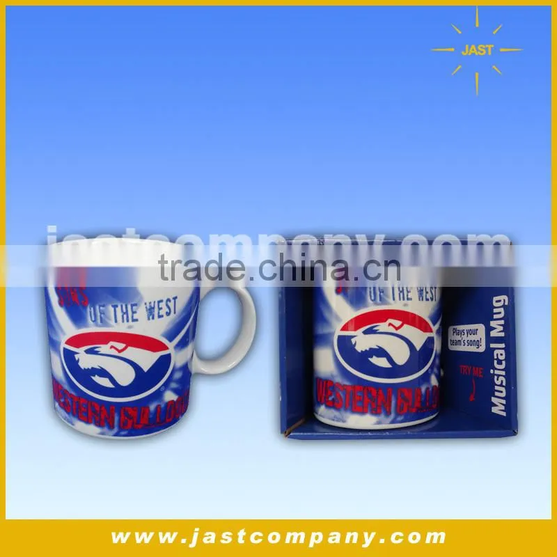 Good Quality Logo Customized Music Ceramic Coffee Mug
