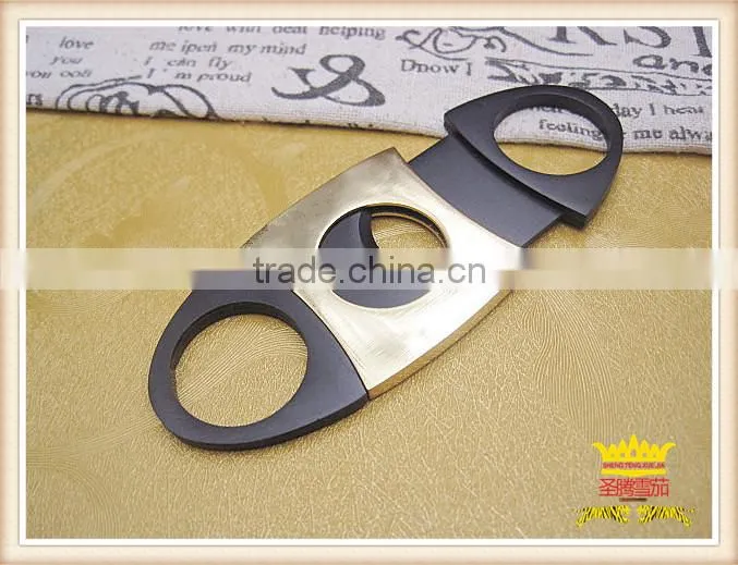 Gold cigar cutter, cigar scissors