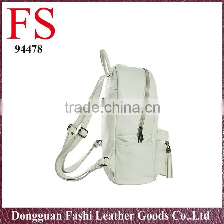 Hiking new genuine leather backpack for school girls