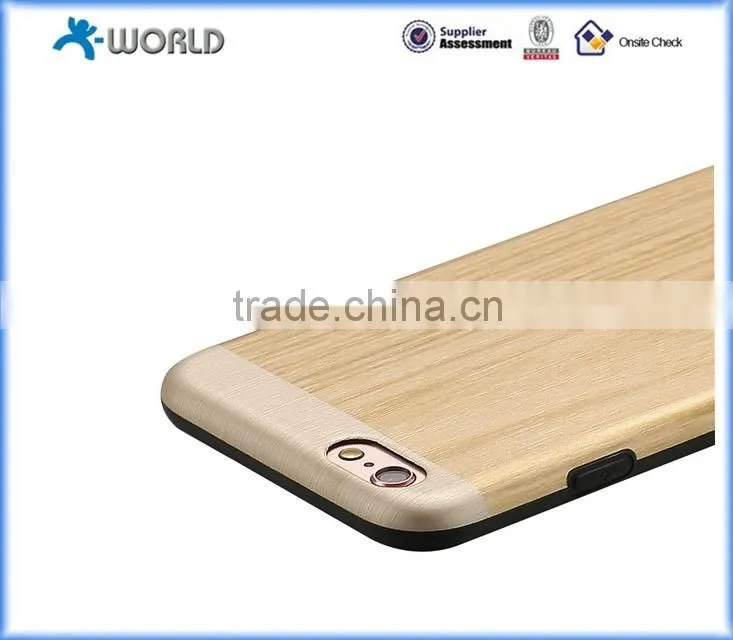 Soft Natural wood TPU wooden case for iphone 6S