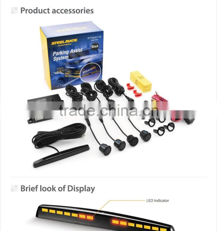 Steelmate PTS410M5 car parking sensor system, rear parking sensor, parking assist system