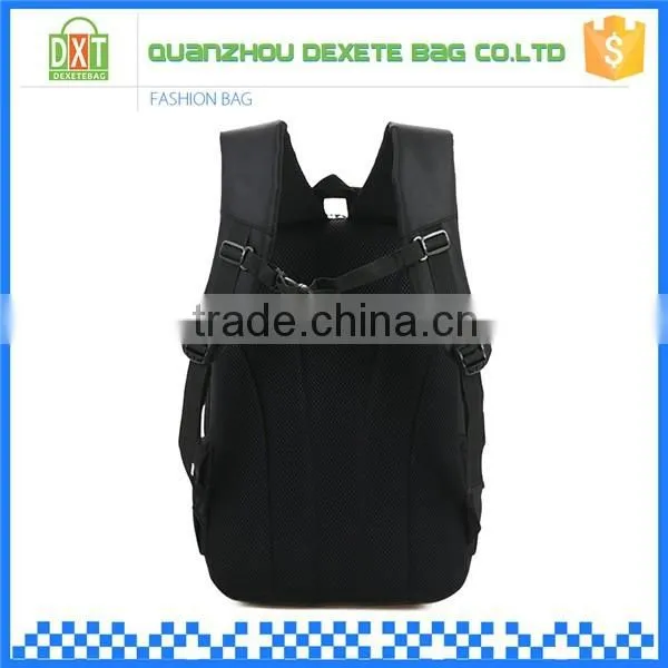 Customized size black polyester waterproof laptop notebook backpack