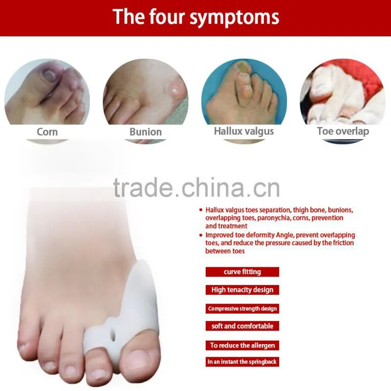 Soft Silica gel bunion protector Hallux valgus orthotics fit right/left toe