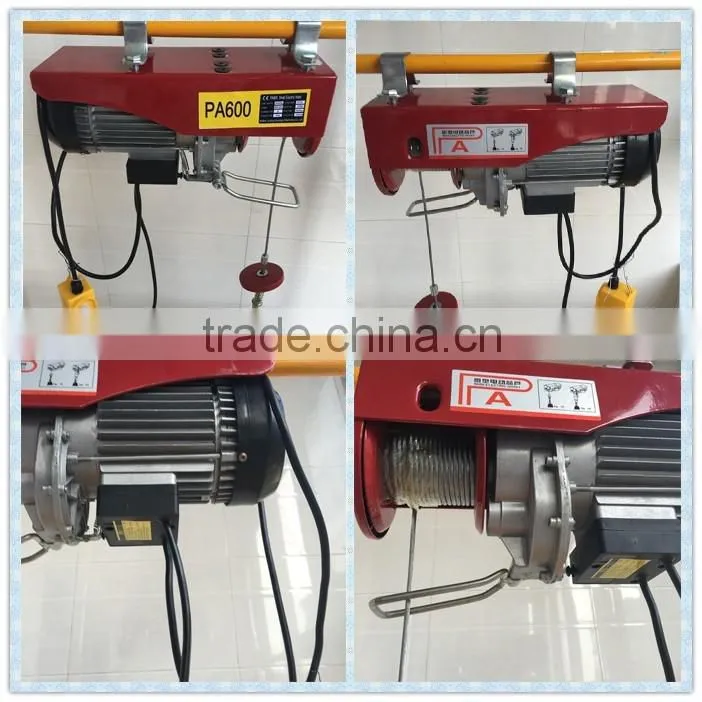 400/800kg PA type small cable electric winch 220v