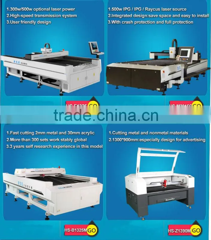 500w laser metal cutter widely used in circuit board HS-M3015C
