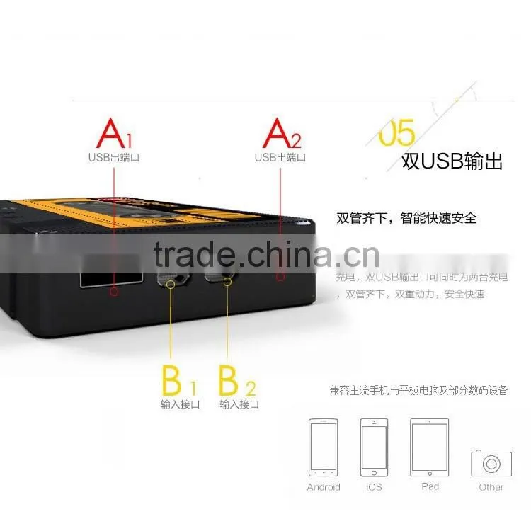 REMAX Power Bank 10000mAh Magnetic Tape Powerbank Portable Charger Dual USB With LED Light Power Bank For iphone Smartphone
