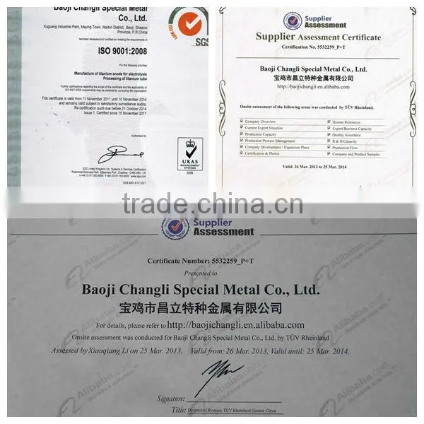 PbO2 Titanium Anode for Water treatment