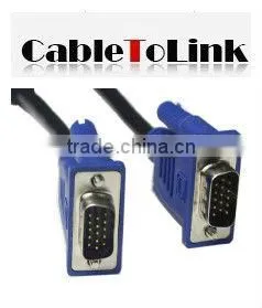 6FT SVGA 15 PIN Male To Male SUPER VGA Monitor Extension Cord Cable Blue