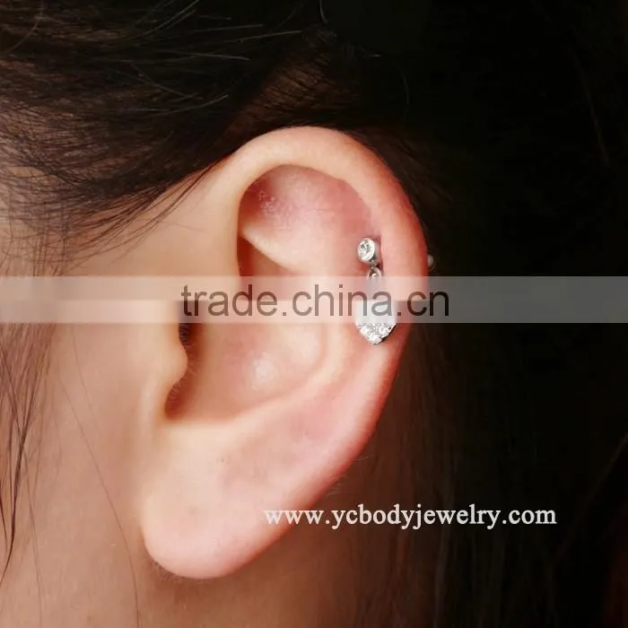 Wholesaler Hot Saling 316L Stainless Steel Ear Piercing Studs