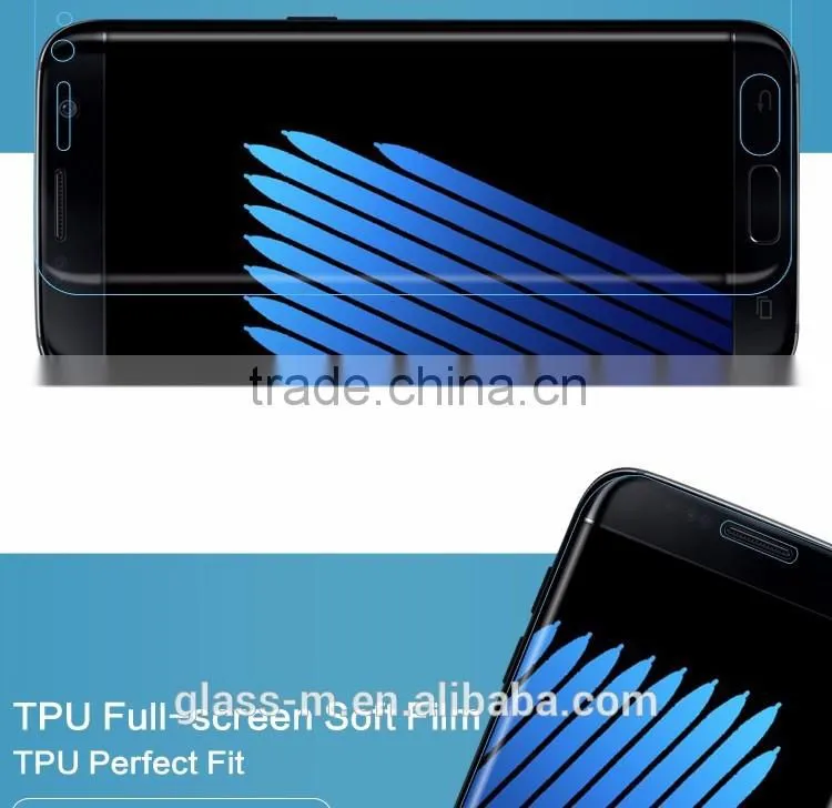 Full Cover Smooth Touch Soft TPU Protector for Samsung Note 7 TPU Film