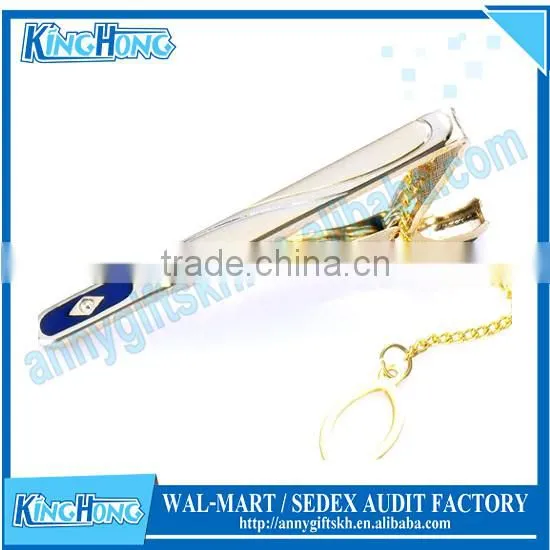 Die struck iron soft enamel with epoxy metal tie clip