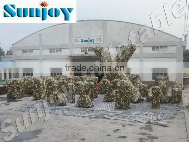 2016 Hot sale high quality brand new extremely funny outdoor inflatable paintball bunker field equipment China
